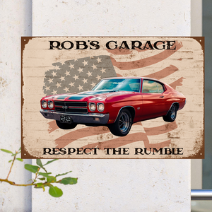 Custom Photo Car Metal Sign Gift For Car Lovers TH10 896701