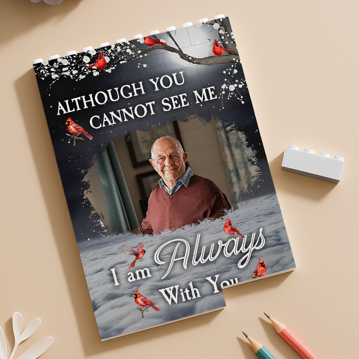 Custom Photo I Am Always With You Personalized Memorial Building Block HA75 920532