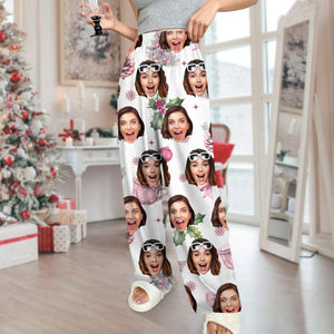 Custom Photo Coquette Bows Christmas Pajamas Funny Gift For Bestie LM32 895006