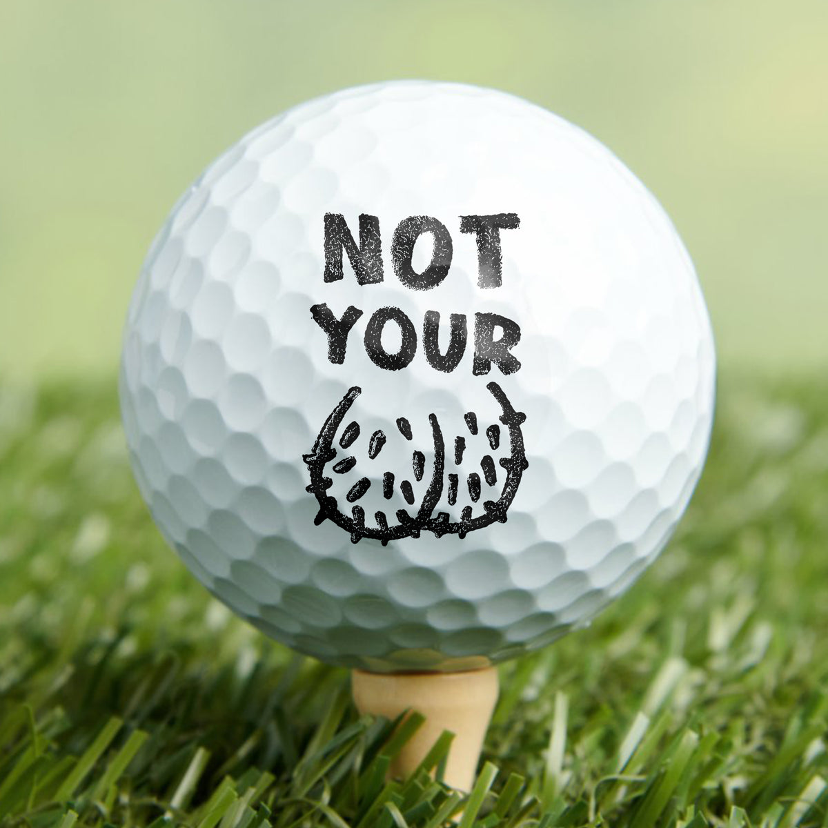 Not Your Ball Golf Ball Funny Golfer Gift for Men Women CH07 911226
