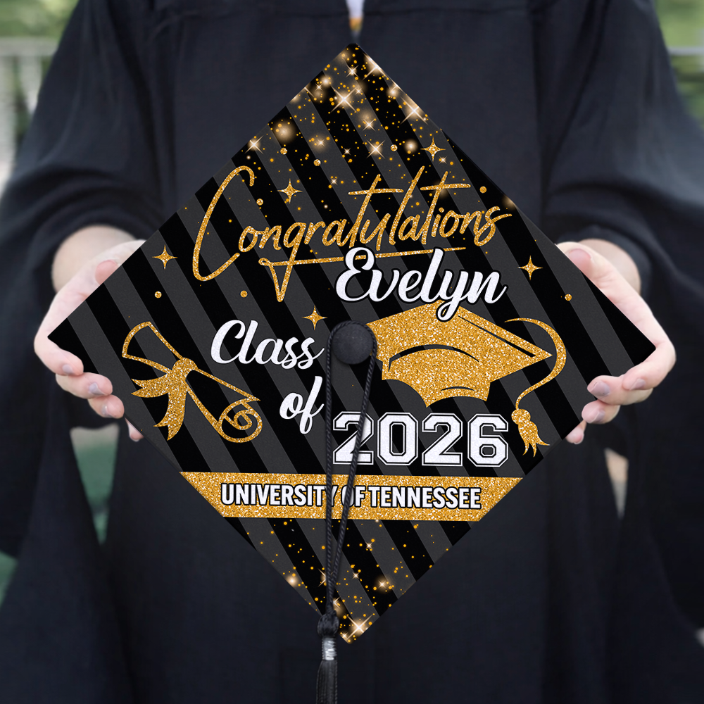 Congrats Class Of 2026 Personalized Graduation Cap Topper HA75 920820