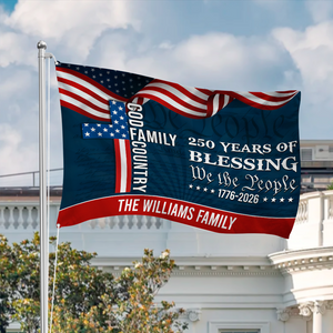 Custom Family Name We The People American Flag, 250 Years of Blessing House Flag CH07 910182