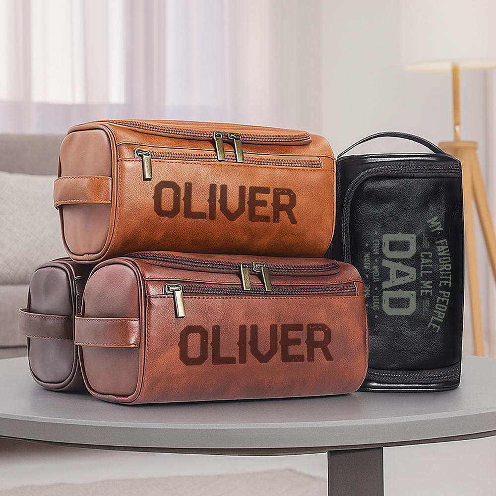 Custom My Favorite People Call Me Toiletry Bag With 2 Zip For Dad TH10 894921