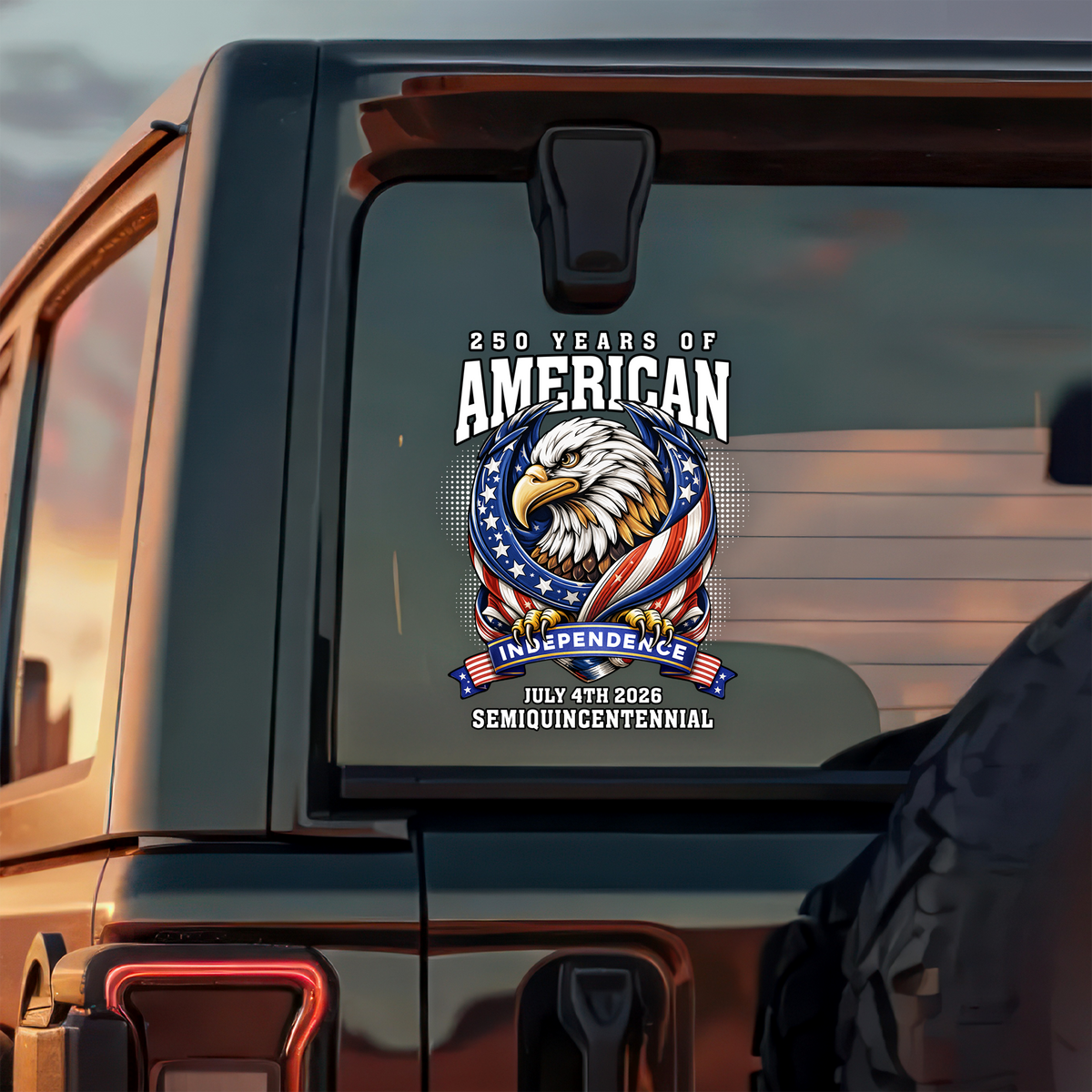 250 Years Of American Anniversary Car Window Decal Sticker TH10 898407