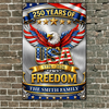 USA 250 Years Of Freedom Metal Sign TH10 169447