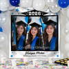 Custom Photo Class of 2026 Glitter Stars Graduation Backdrop, Personalized Congrats Graduate Party Decor LM32 899357