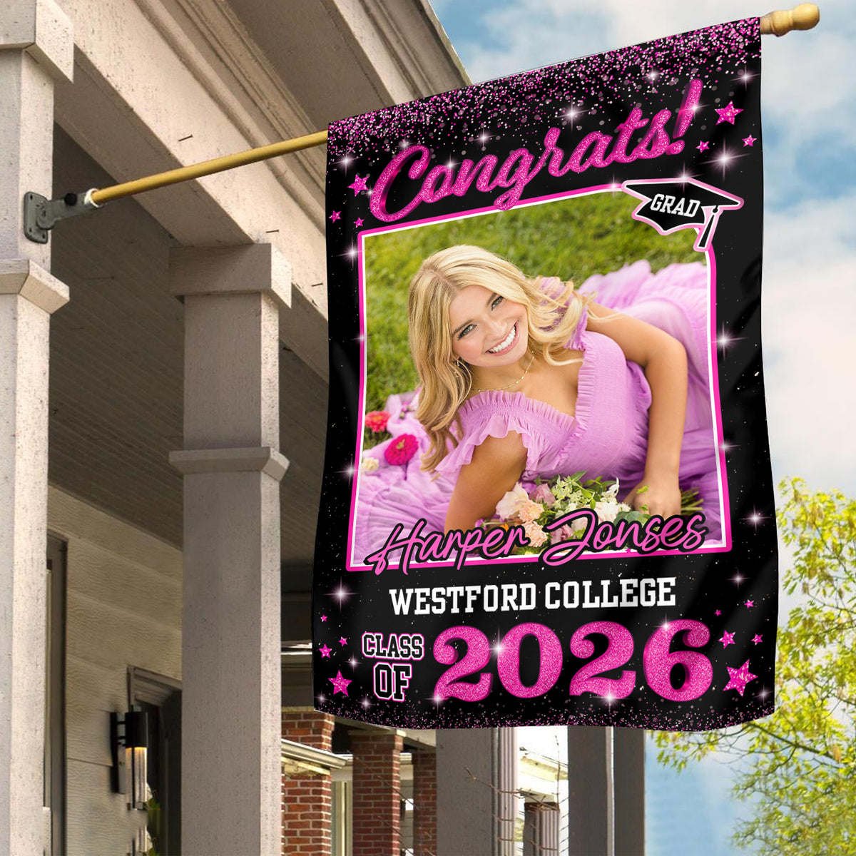 Custom Photo Class of 2026 Garden Flag Congrat Grad Gift, Graduation Decorations CH07 910756