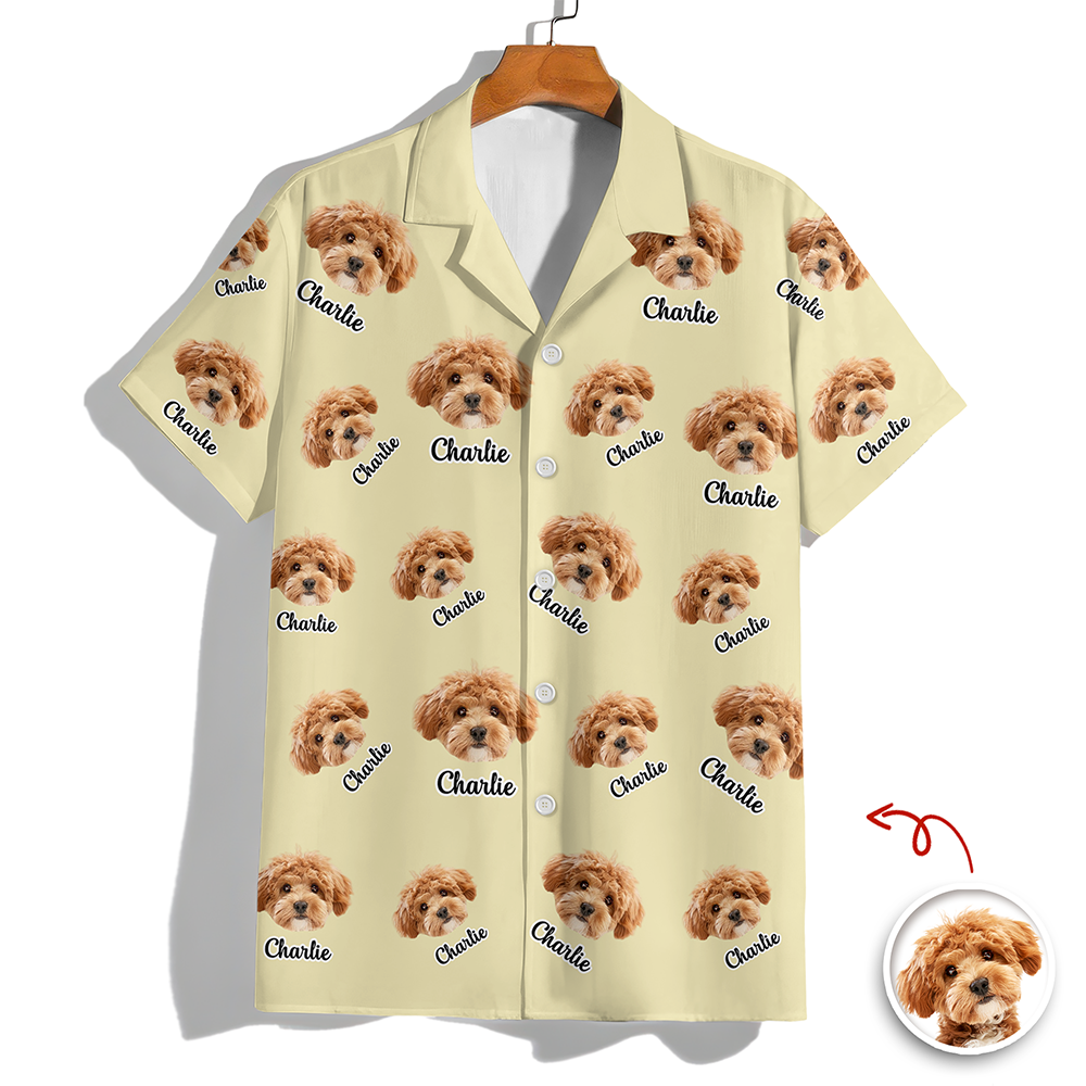 Custom Dog Photo Personalized Cute Puppy Hawaii Shirt For Dog Lovers CH07 911044