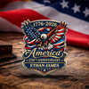 Custom Name America 250th Anniversary 1776-2026 Eagle Acrylic Pin CH07 911094