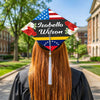 Personalized Name Congrats Graduation USA Flag Graduation Cap Topper LM32 899269