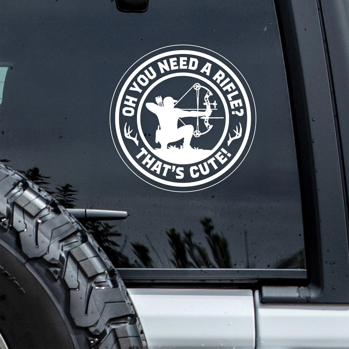 Feet Hangin We Bangin Car Window Decal Sticker For Hunting Lovers LM32 897293