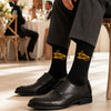 Personalized Mascot Embroidered Socks, Custom Name & Number School Spirit Socks, Team Mascot Gift for Students HO82 903480