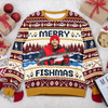 Custom Photo Merry Fishmas Personalized Ugly Sweater Christmas Gifts HA75 919614