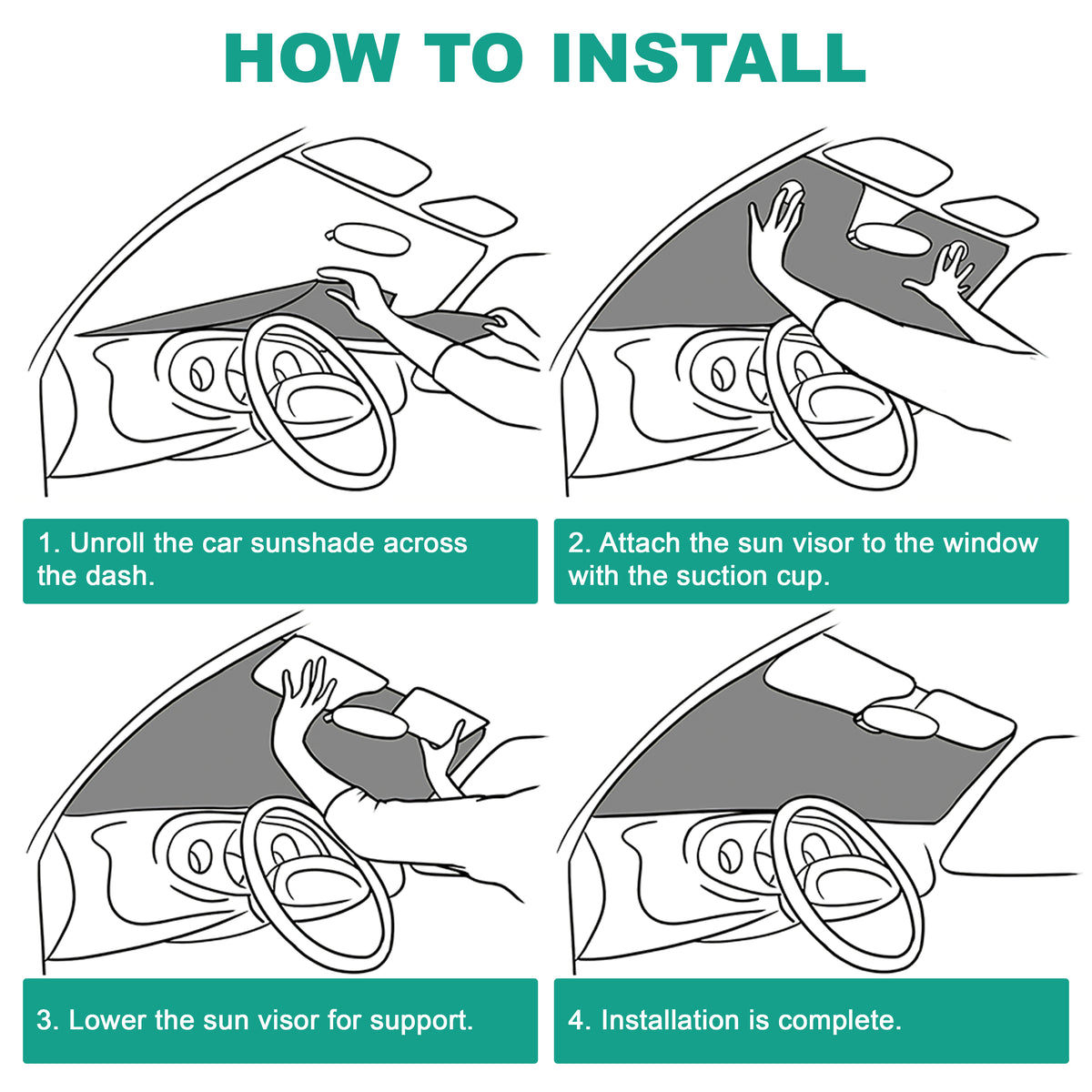 Custom Family Name US 250 Years Anniversary 1776-2026 America Flag Car Sunshade LM32 897763