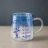 Personalized Name With Birth Flower Pink Gradient Glass Mug - Gift For Mom, Sister, Grandma, Mother's Day HO82 901792