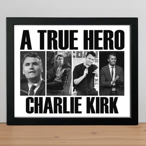 A True Hero Charlie Kirk Rest In Peace Picture Frame HO82 65772