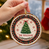 Custom Name Christmas Tree Wood Slice Ornament, Holiday Decor Gift For Family LM32 670499