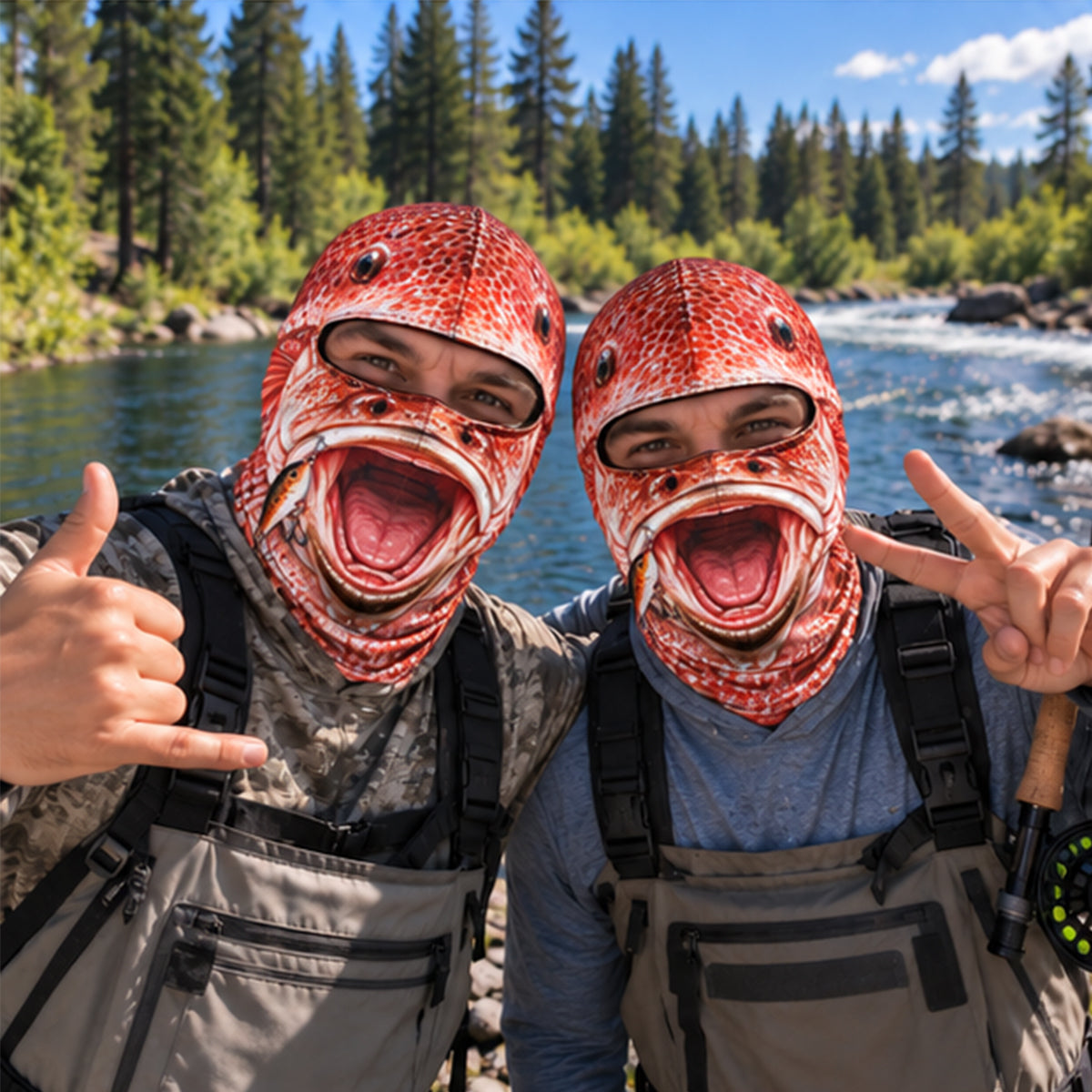 Funny Red Snapper Mask For Fishing Lovers HO82 904032