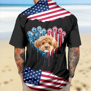 Custom Dog Photo 4th July Hawaii Shirt TH10 892665