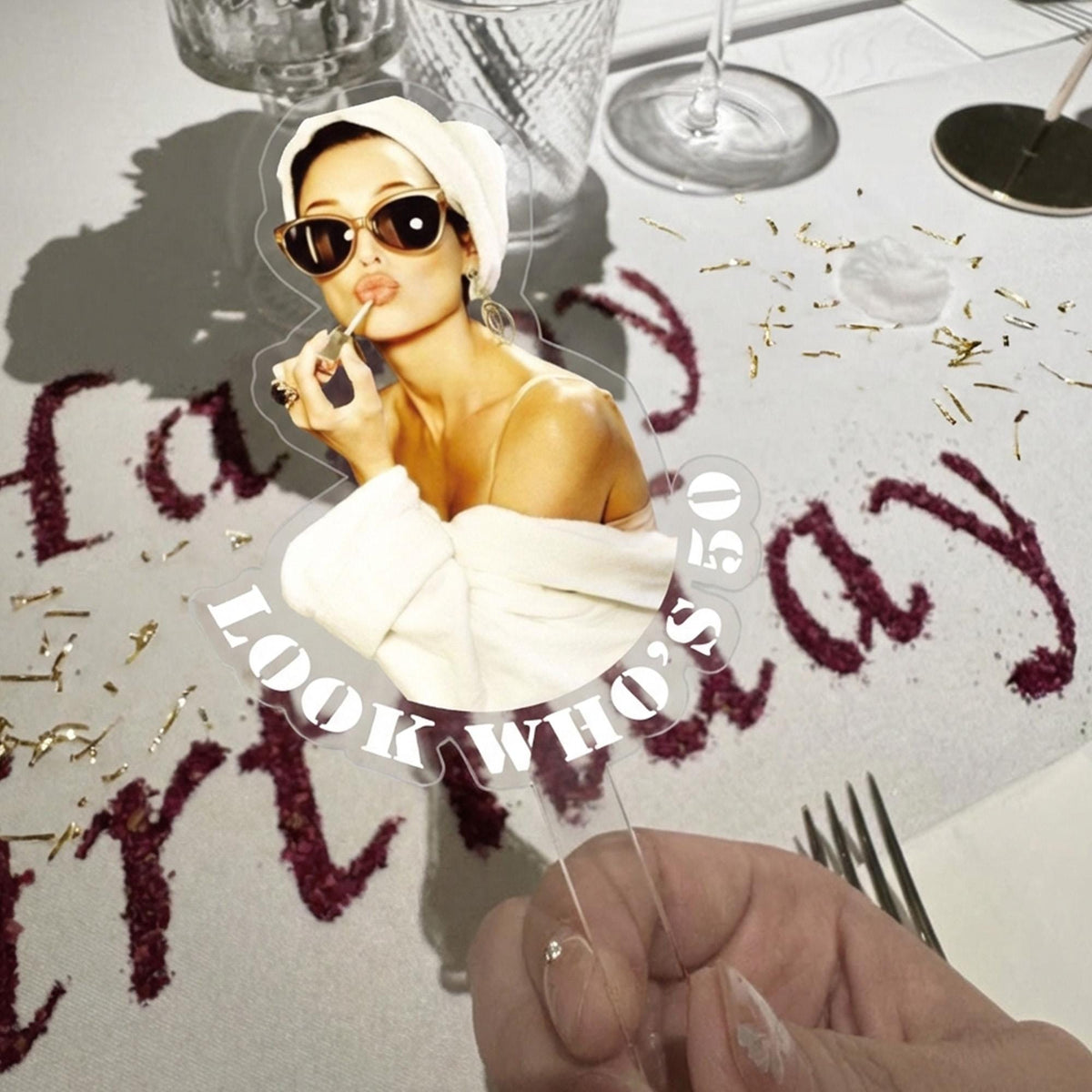 Custom Photo Look Who's 30th Birthday Cocktail Drink Stirrers Party Decoration LM32 899931