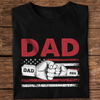 Custom Name Dad With Kids Hand-in-Hand Dark Shirt – Personalized Father’s Day Gift LM32 899613
