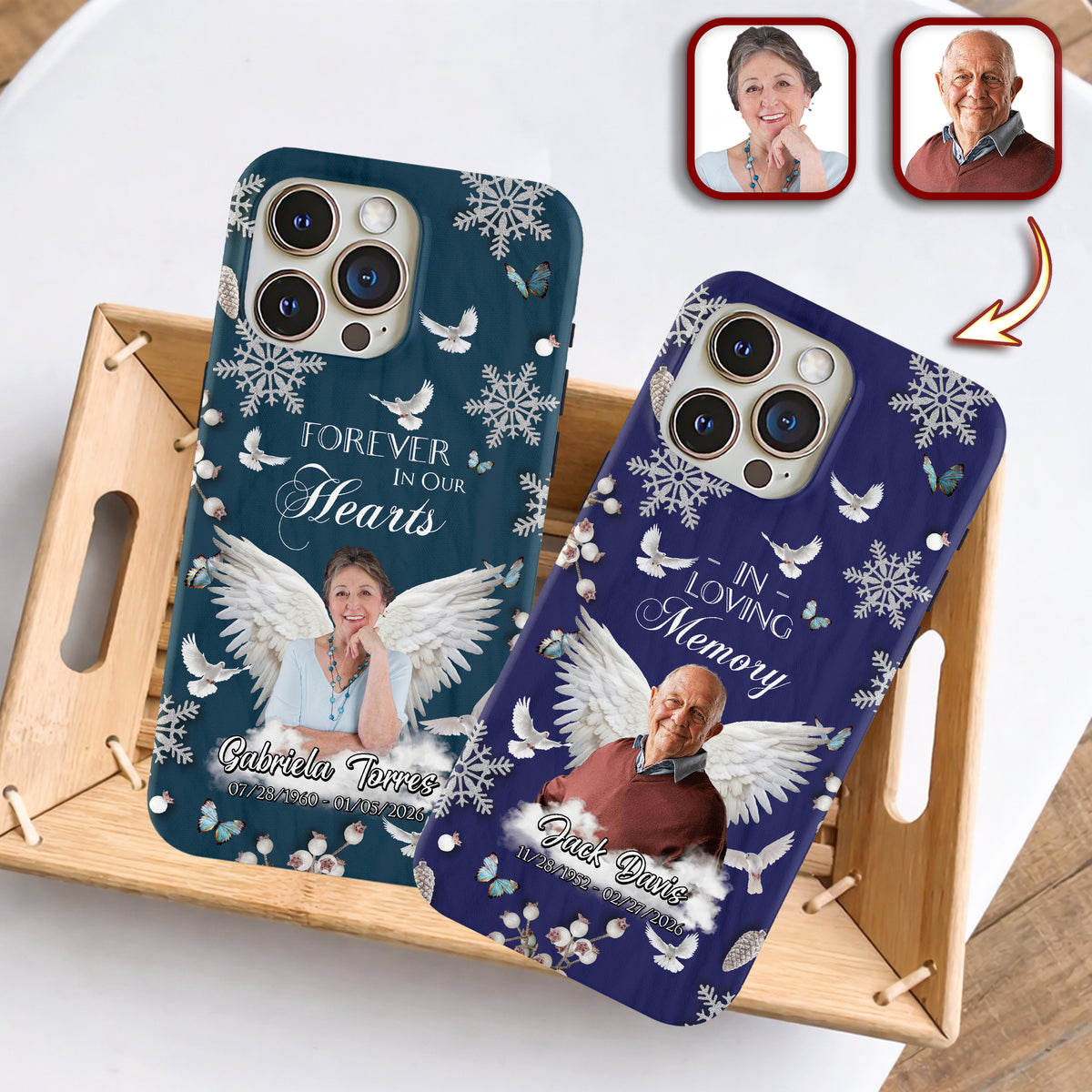 Custom Photo Gone But Never Forgotten Memorial Phone Case HA75 920246