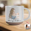 Custom Photo Mom And Kid Pottery Mug For Mother's Day TH10 169213