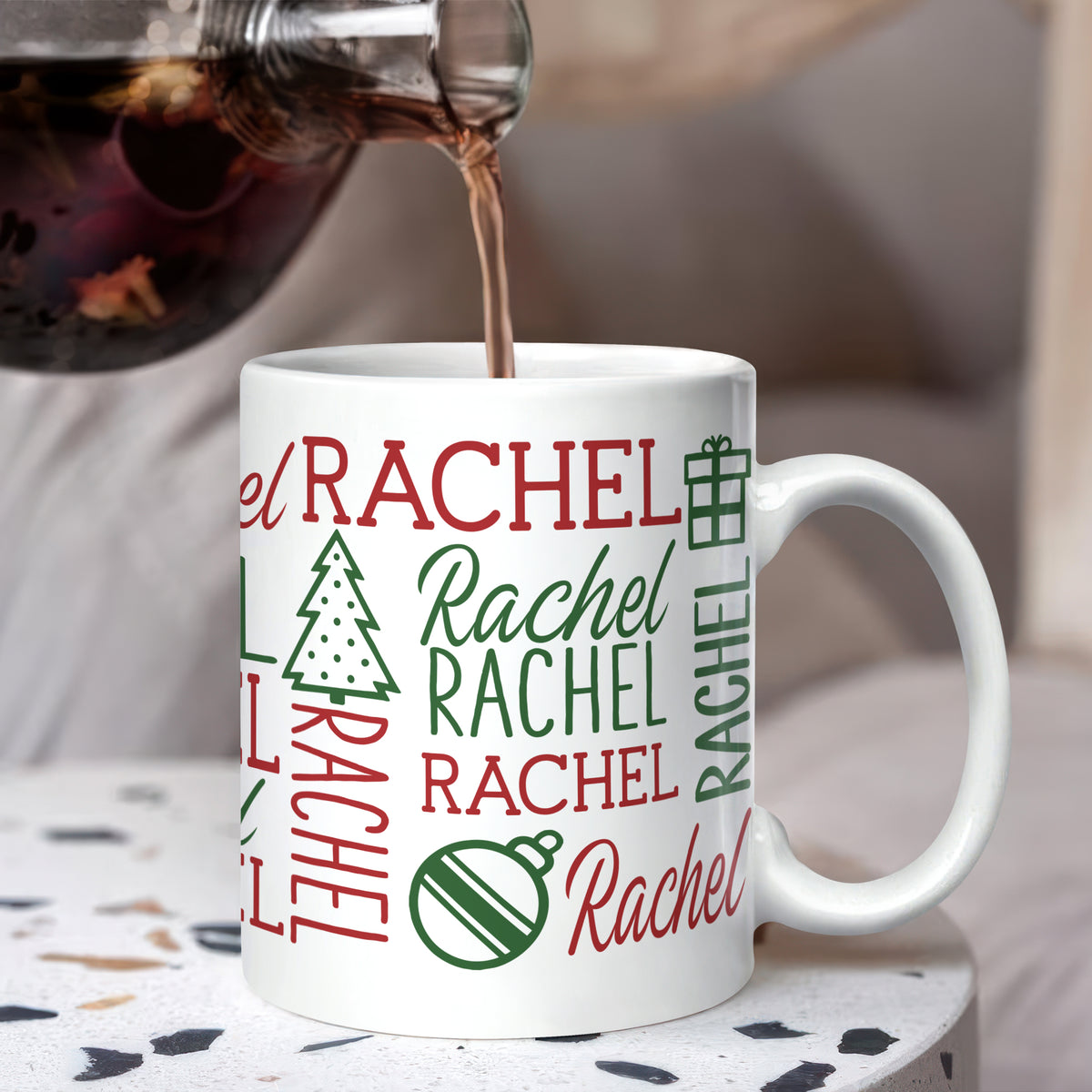 Personalized Name Christmas Mug Unique Christmas Gift for Family and Friends TH10 171383