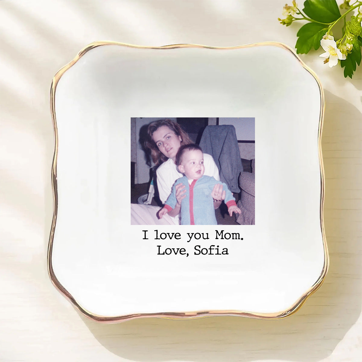 Custom Photo I Love You Mom Ring Dish Gift For Mom TH10 898879