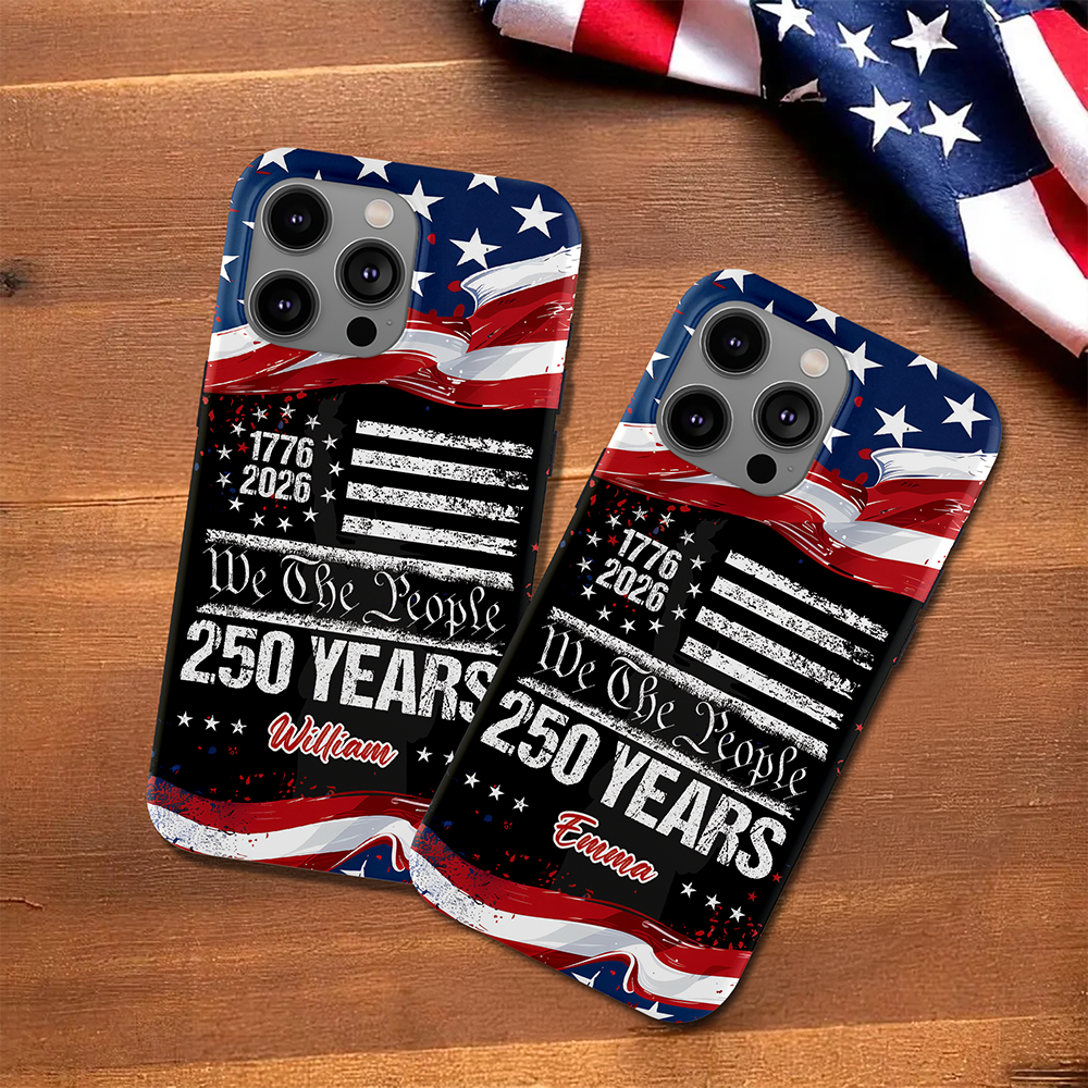 Custom Name 250 Years USA 250th Birthday 1776-2026 Eagle Phone Case HA75 920198