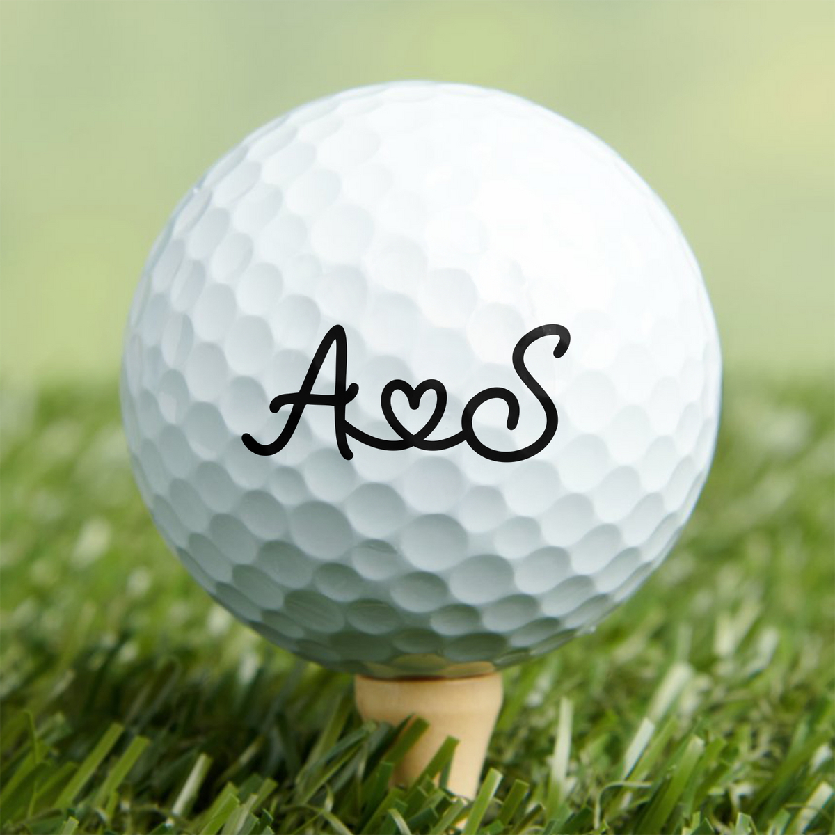 Couple Initials Sign Name - Personalized Golf Ball Stamp Box HA75 921970