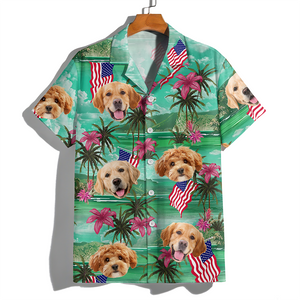 Custom Photo My American Spirit Hawaiian Shirt - Gift For Family Members, Pet Owners, Pet Lovers LM32 893639