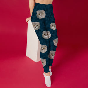 Custom Cat Photo Camo Background Legging HO82 900484
