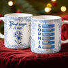 Custom Name Letter And Flower Toile De Jouy Style God Says I Am Print Full Mug LM32 895397