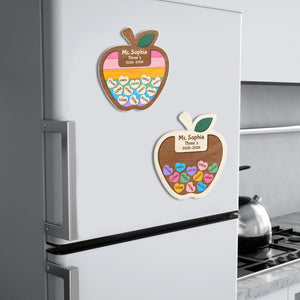 Custom Thank You Teacher – Personalized Apple Shaker Locker Magnet Gift from Students HO82 894306