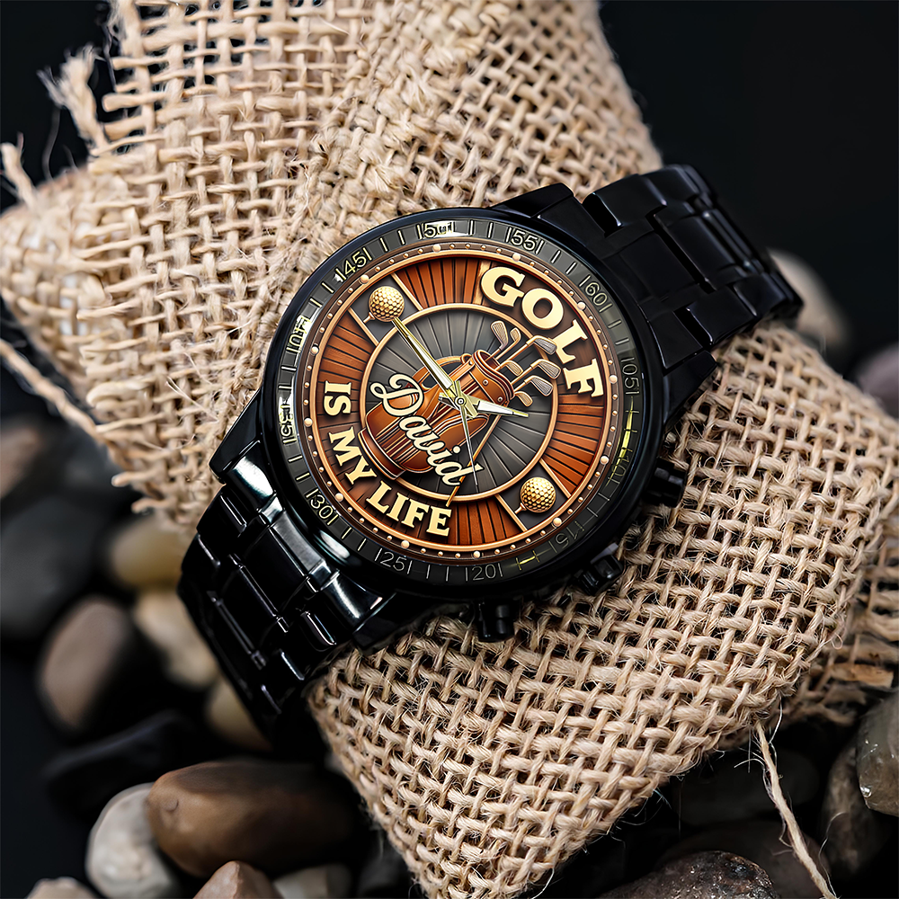 Personalized Name Golf Is My Life Theme Wrist Watch CH07 910208