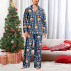 Custom Photo Santa Claus Pine Tree Snowflakes Long Pajamas LM32 895635