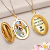 Custom Photo You Left Paw Prints On My Heart Dog Memorial Locket Necklace HO82 893674