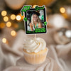 Custom Photo Class of 2026 Glitter Graduation Cupcake Toppers, Personalized Party Decorations CH07 895598