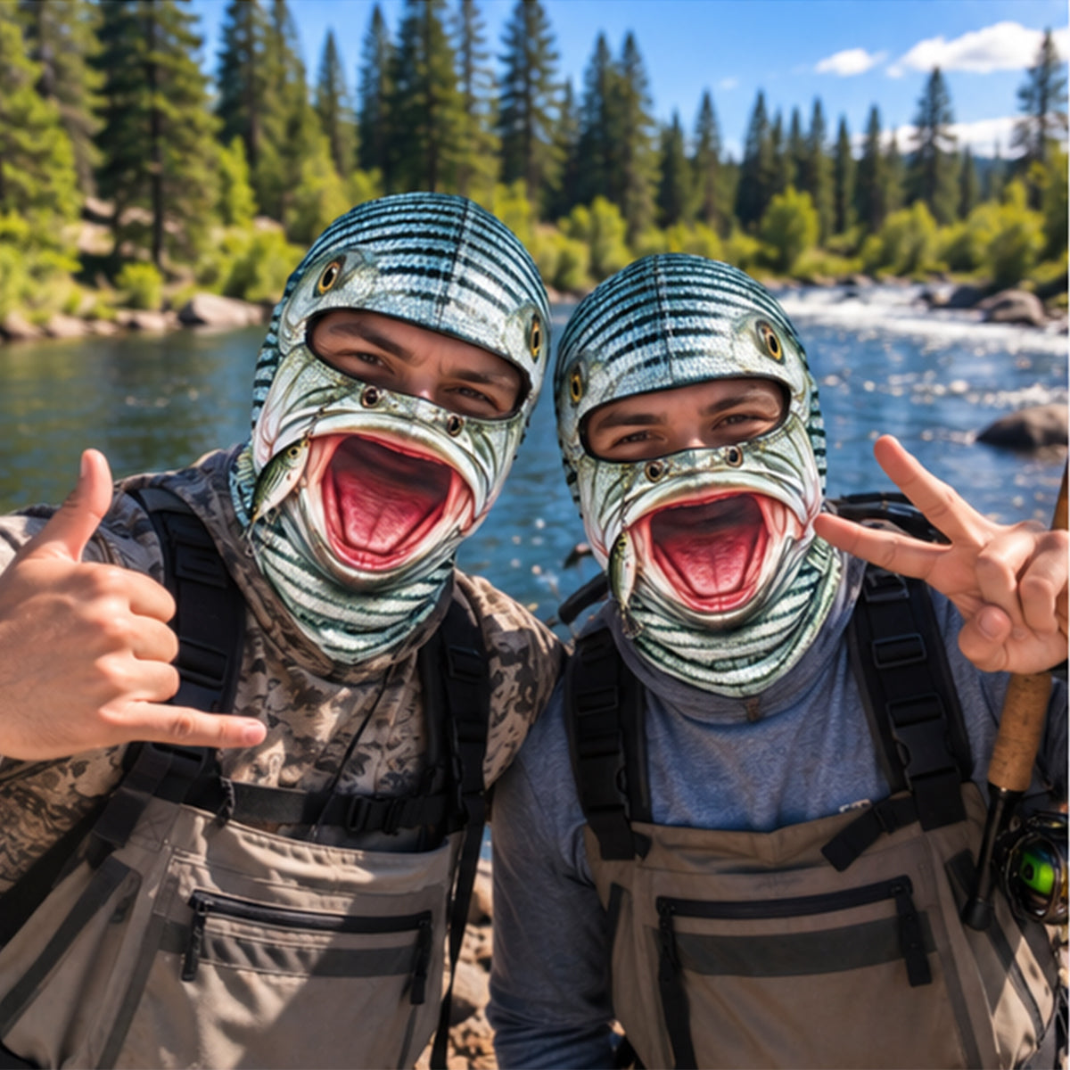Funny Striped Bass Mask For Fishing Lovers HO82 904036