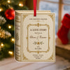 Personalized Love Story Christmas Ornament – Custom Couple Names & Date Book Ornament, Anniversary Wedding Gift TH10 170707