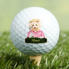 Custom Cute Cartoon Pet Character Photo With Name Golf Ball TH10 169781