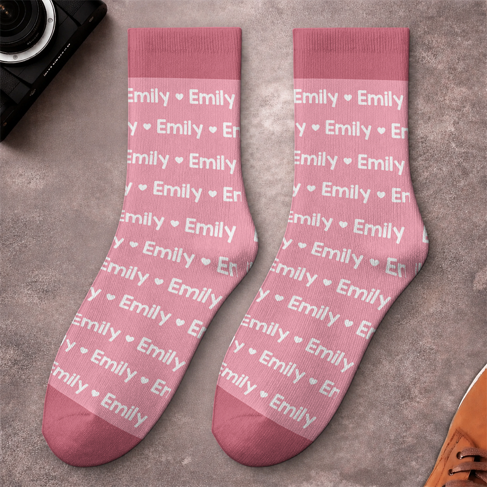Custom Name Crew Socks - Personalized Gift for Friends And Family TH10 171365