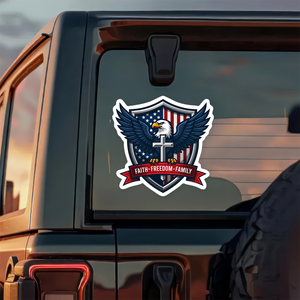 Faith Freedom Family USA 250th Anniversary Car Window Decal Sticker TH10 898075