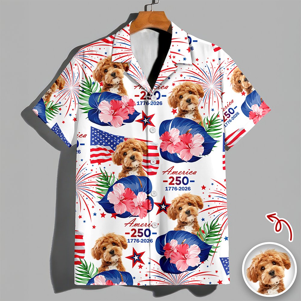 Custom Dog Photo Hawaii Shirt Gift For Pet Lovers TH10 169051