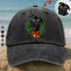Custom Pet Photo Washed Denim Baseball Cap Christmas Gift For Dog And Cat Lovers HA75 897058