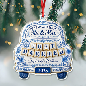 The Year We Became Mr Mrs - Personalized Acrylic Ornament CH07 899094