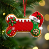 Custom Dog Bone Gingerbread Christmas Acrylic Ornament Gift For Dog Lovers TH10 170687