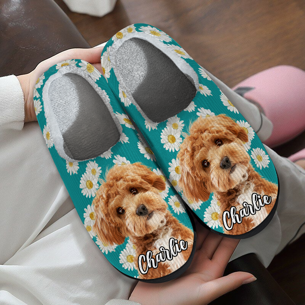 Custom Cute Dog Photo Slipper Gift For Dog Lovers CH07 896340