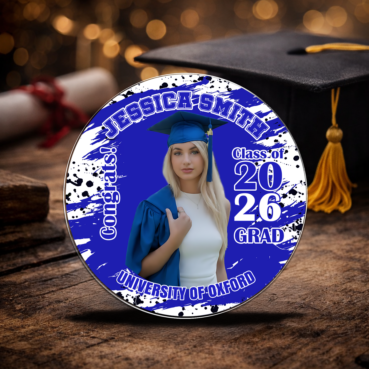 Custom Photo Congrats Class of 2026 Graduation Acrylic Pin TH10 169327